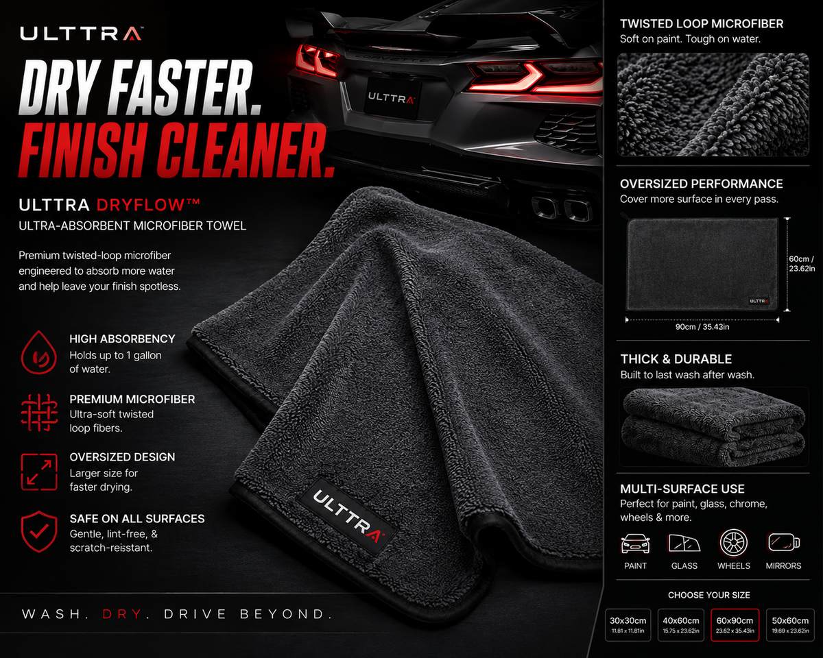 ULTTRA DryFlow™  Ultra-Absorbent Microfiber Drying Towel