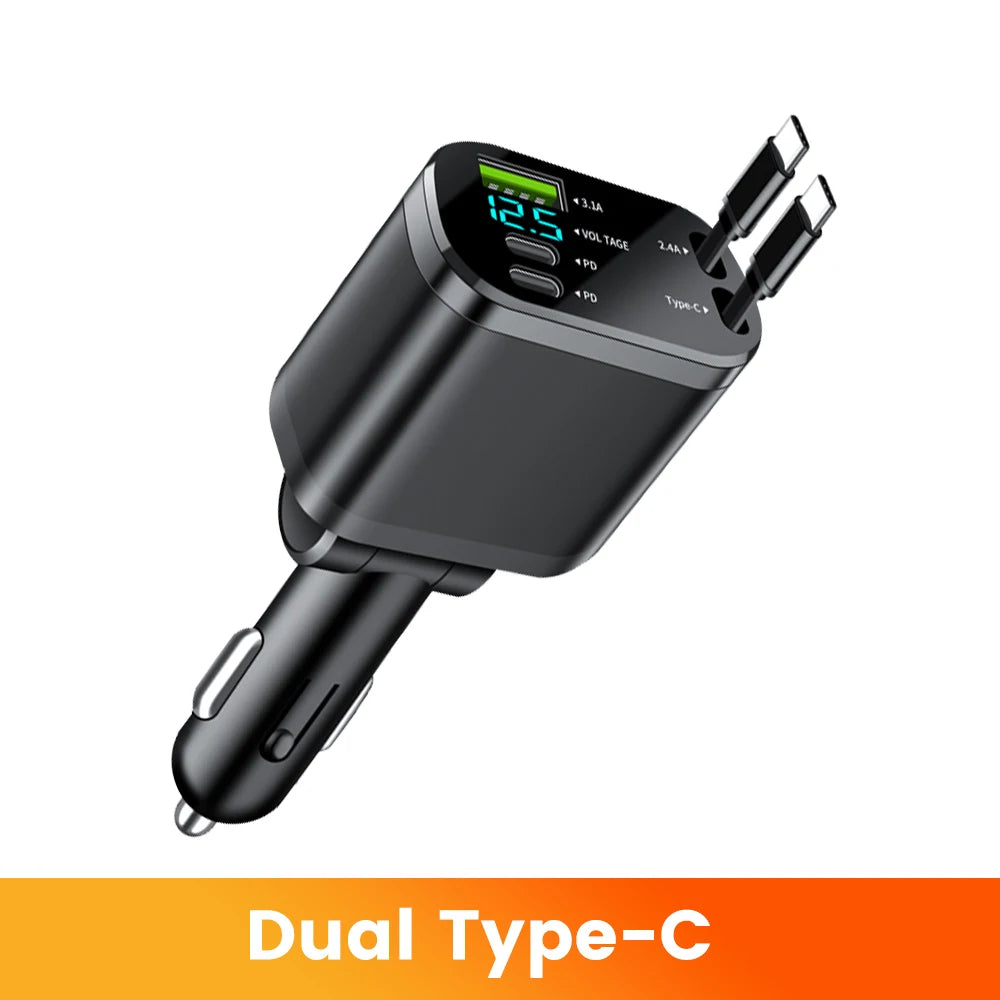 ULTTRA ChargeDrive™  Retractable Multi-Port Car Charger
